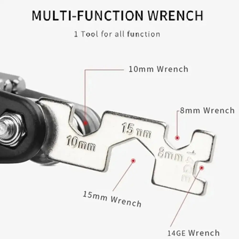 16 in 1 Multi-functional Repair Tool - Hex Spoke Wrench Screwdriver