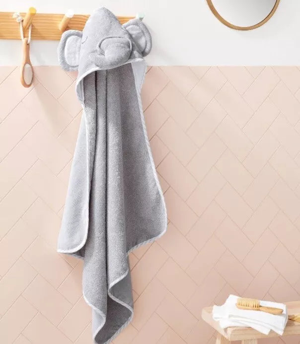 🐘Elephant Hooded Baby Bath Towel – 💯Premium Ultra-Soft Organic Quality